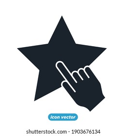 star customer review icon template color editable. Star reputation management symbol vector illustration for graphic and web design.