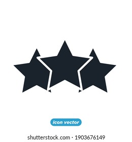 star customer review icon template color editable. Star reputation management symbol vector illustration for graphic and web design.