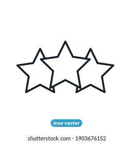 star customer review icon template color editable. Star reputation management symbol vector illustration for graphic and web design.