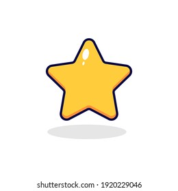 Starcute Illustration, einfach gelb