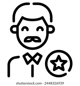 Star Dad Icon for web, app, infographic, etc