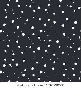 Star dark background. Astronomy graphic abstract seamless pattern. Sky starry illustration galaxy texture art. Sparkle universe cosmic night space.