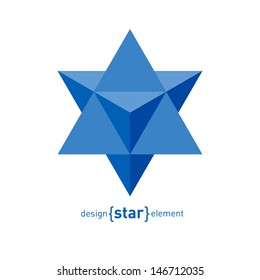 The Star of David abstract vector design element