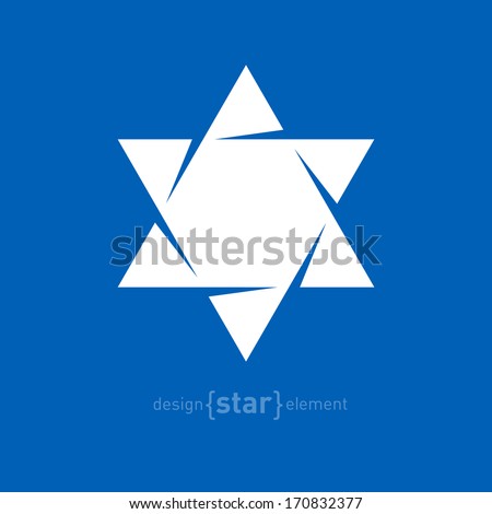 The Star of David abstract vector design element