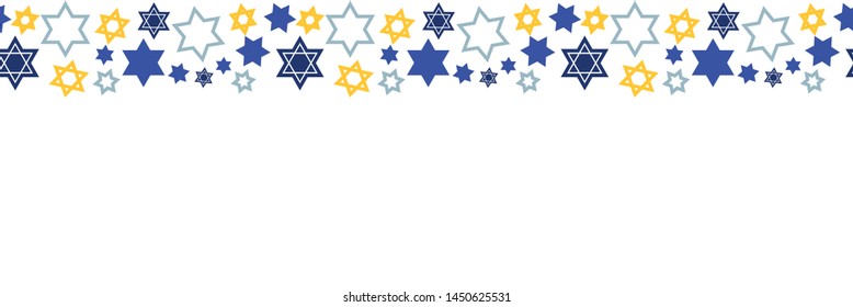 Star of David borders. Perfect for holiday newsletters and mailers. Scattered and different styles of the Star of David. Great for Jewish Holidays. 