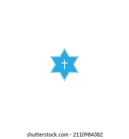 Star of David and Christian cross