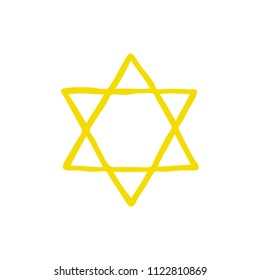 star of David doodle icon