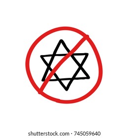 star of David doodle icon