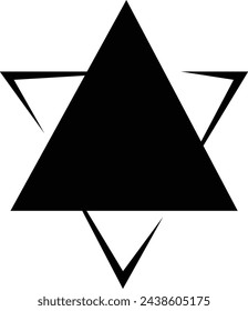 Star David icon. The Star of David (Magen David in Hebrew, Shield of David, Solomon's Seal is a generally recognized symbol of Judaism and Jewish identity. Geometrically it is a hexagram Abstract .