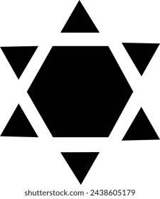 Star David icon. The Star of David (Magen David in Hebrew, Shield of David, Solomon's Seal is a generally recognized symbol of Judaism and Jewish identity. Geometrically it is a hexagram Abstract .