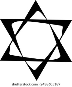 Star David icon. The Star of David (Magen David in Hebrew, Shield of David, Solomon's Seal is a generally recognized symbol of Judaism and Jewish identity. Geometrically it is a hexagram Abstract .