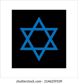 Star of David icon, on white background, ep 10.