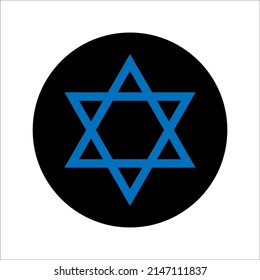 Star of David icon, on white background, ep 10.