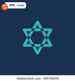 Star of David Icon Vector. 