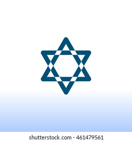 Star of David Icon Vector. 