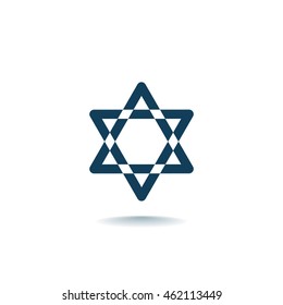 Star of David Icon Vector. 