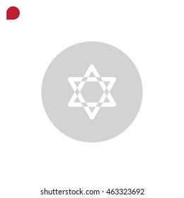 Star of David Icon Vector. 