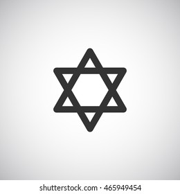 Star of David Icon Vector. 