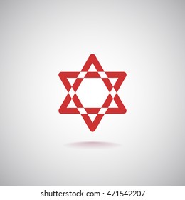 Star of David Icon Vector. 