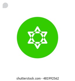 Star of David Icon Vector. 