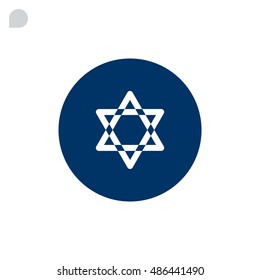 Star of David Icon Vector. 