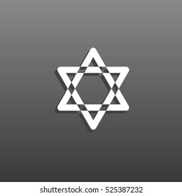 Star of David Icon Vector. 