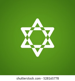 Star of David Icon Vector. 