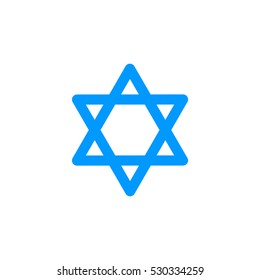 Star of David Icon Vector. 