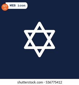 Star of David Icon Vector. 