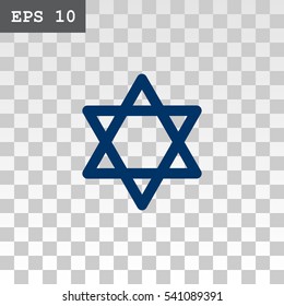 Star of David Icon Vector. 