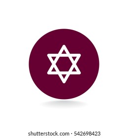 Star of David Icon Vector. 