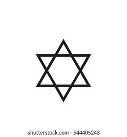 star of David , icon , vector