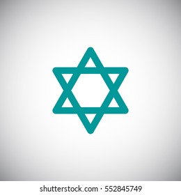 Star of David Icon Vector. 
