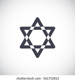 Star of David Icon Vector. 