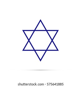 Star of David icon Vector.