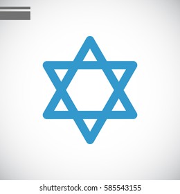 Star of David Icon Vector. 