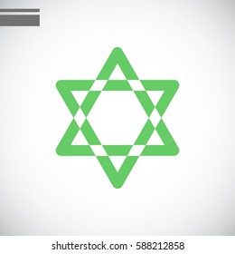 Star of David Icon Vector. 