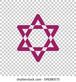 Star of David Icon Vector. 
