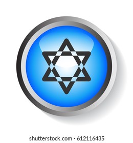 Star of David Icon Vector. 