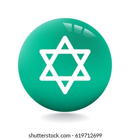 Star of David Icon Vector. 