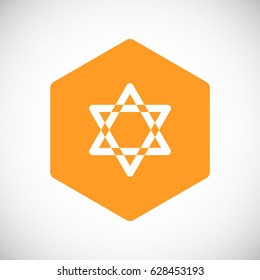 Star of David Icon Vector. 