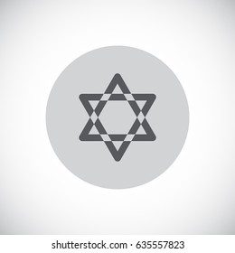 Star of David Icon Vector. 