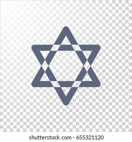 Star of David Icon Vector. 