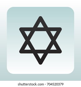 Star of David Icon Vector. 