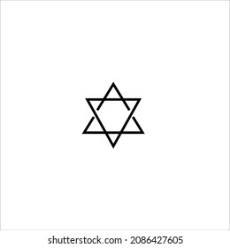 star of david icon vector illustration