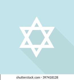 Star of David icon. vector illustration