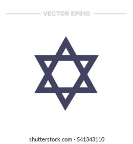 Star of David icon. vector illustration