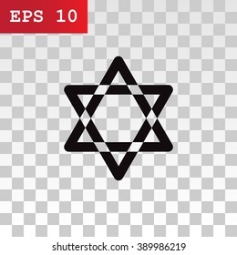 Star of David. Star of David Icon Vector. Star of David Icon JPE