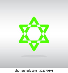 Star of David. Star of David Icon Vector. Star of David Icon JPE
