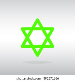 Star of David. Star of David Icon Vector. Star of David Icon JPE